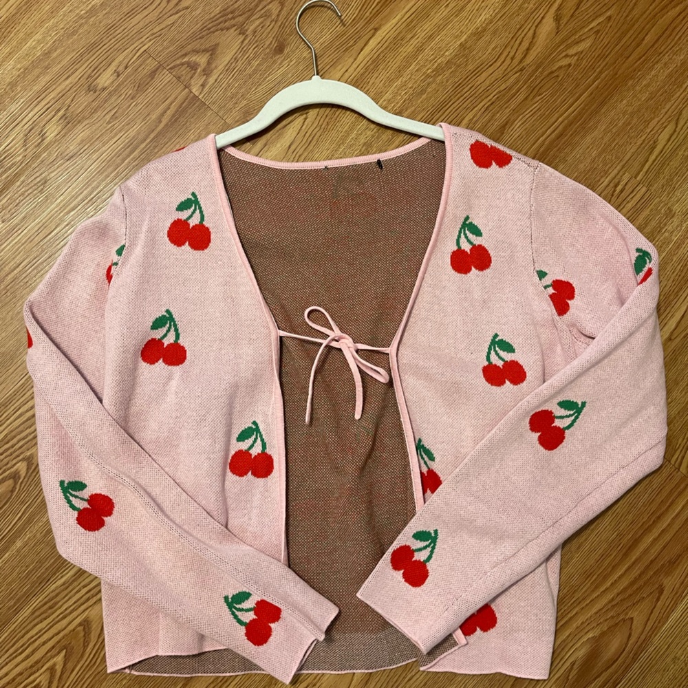 Nikka K Cherry Print Cardigan